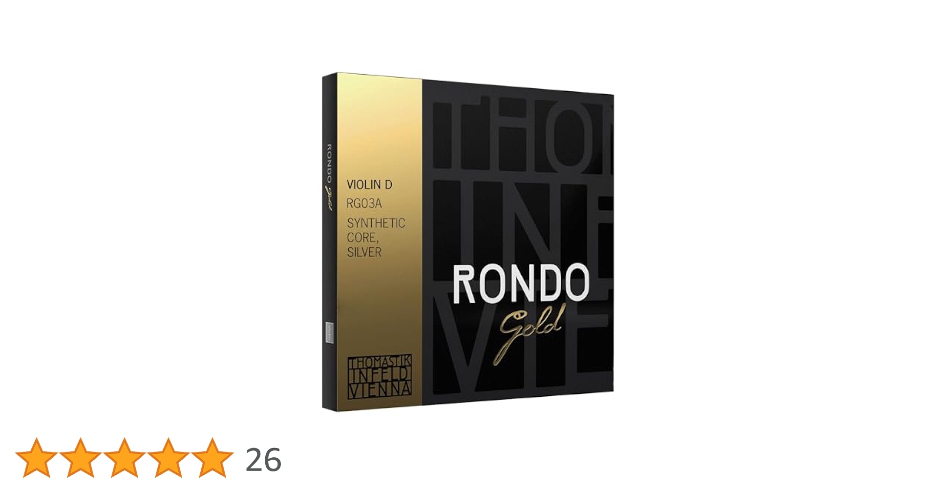 RONDO Goldバイオリン弦 未使用 Amazon | Thomastik-Infeld Rondo Gold RG03A 交換用バイオリン